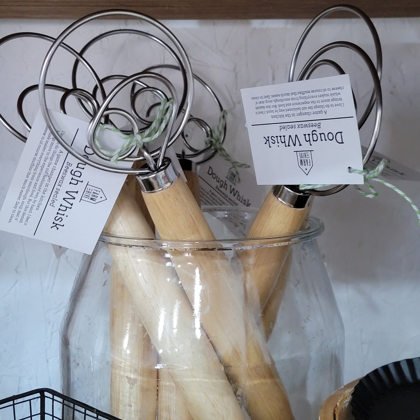 Dough Hooks | Beeswax Sealed Wood Handle