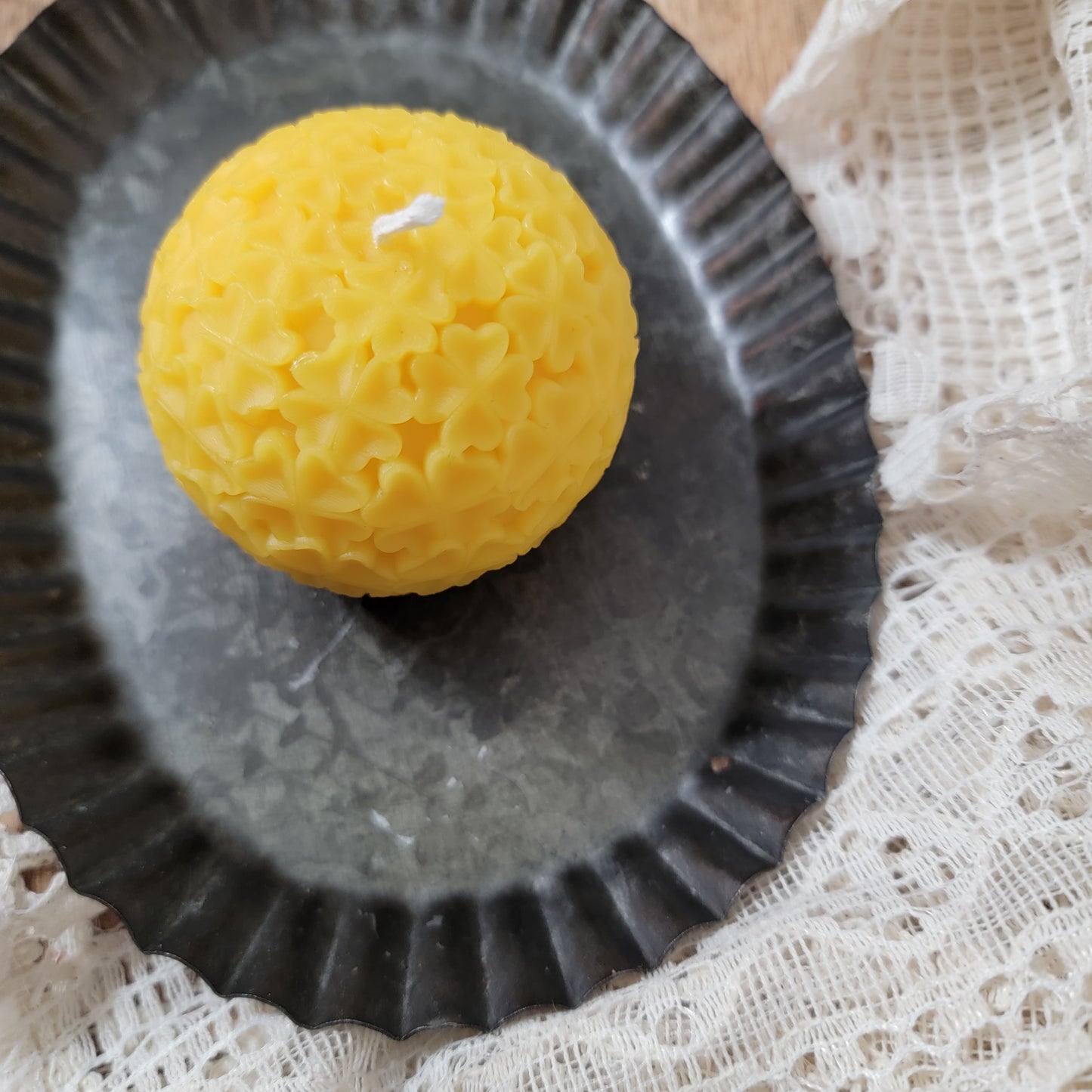 Lucky Clover Ball | Beeswax Candle