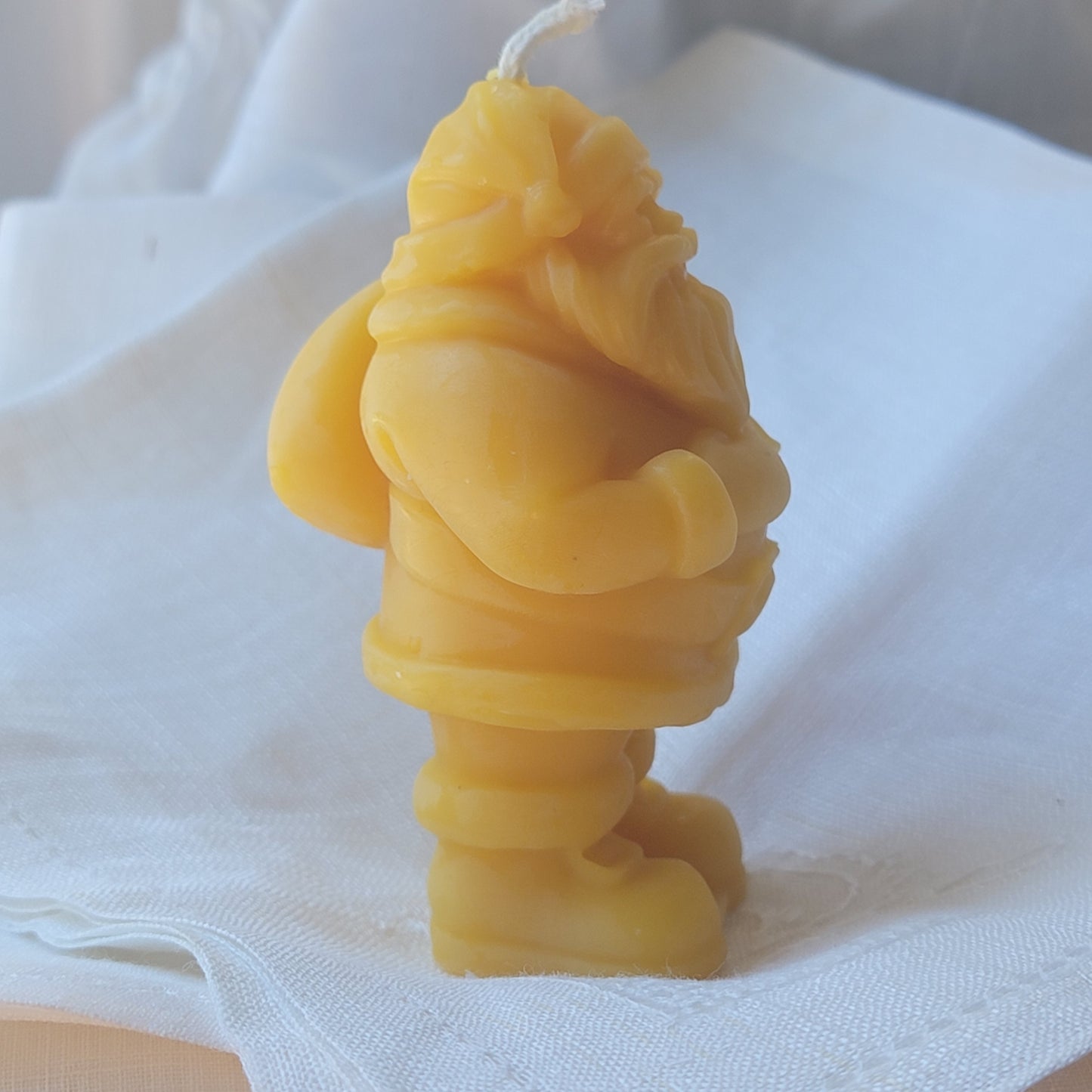 Santa with Bag | Christmas Beeswax Candle