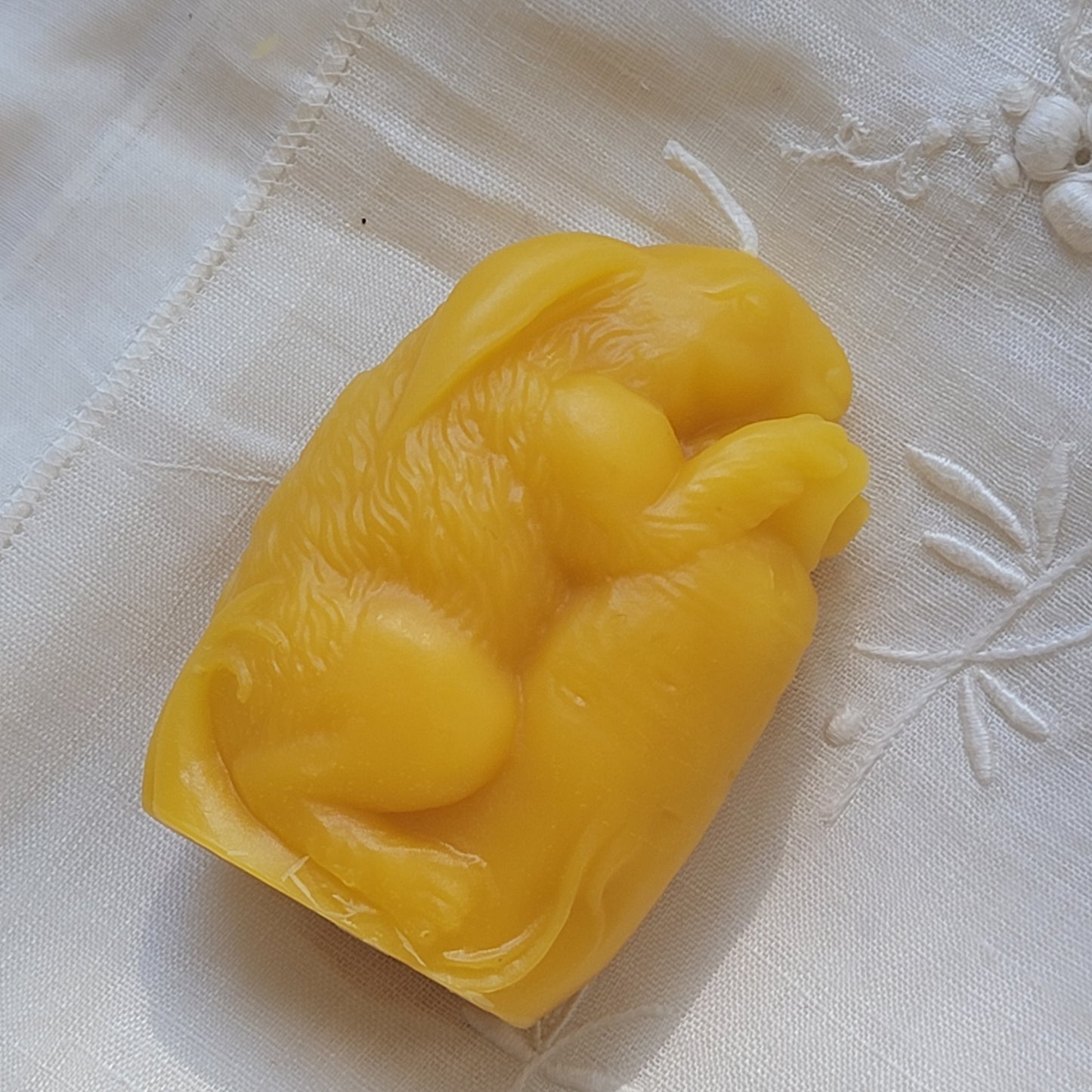 Rabbit with Carrot | Beeswax Candle
