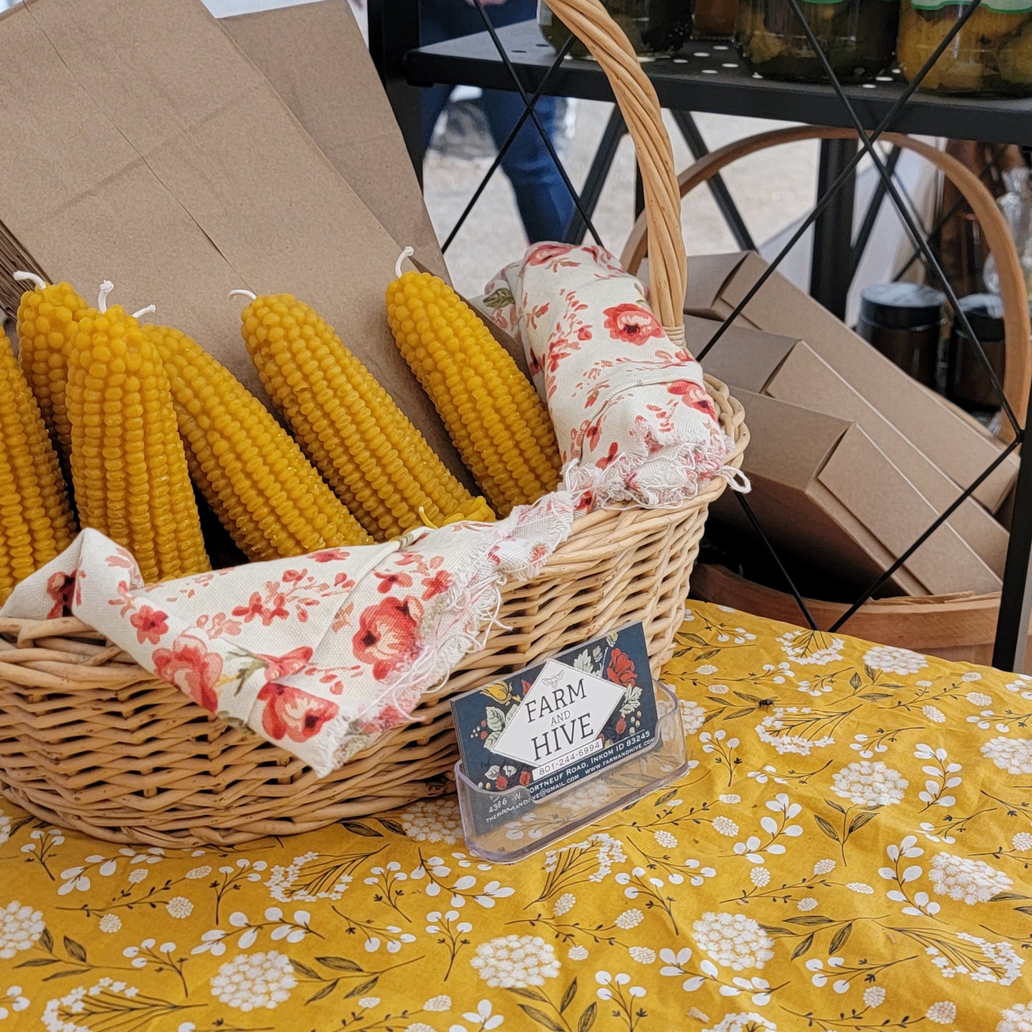 Tall Corn on the Cob | Beeswax Candle