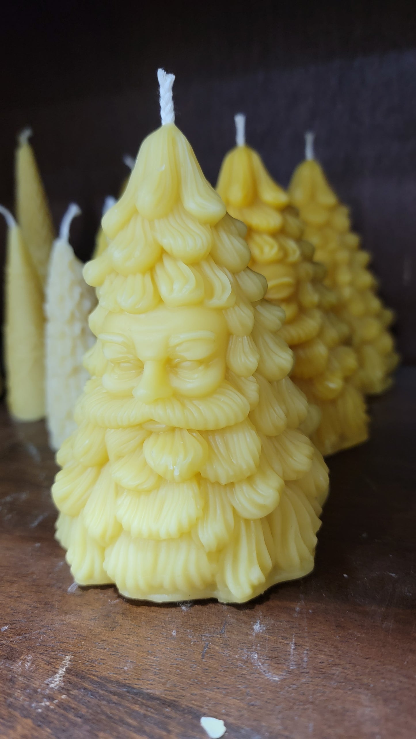 Santa Tree | Christmas Beeswax Candle