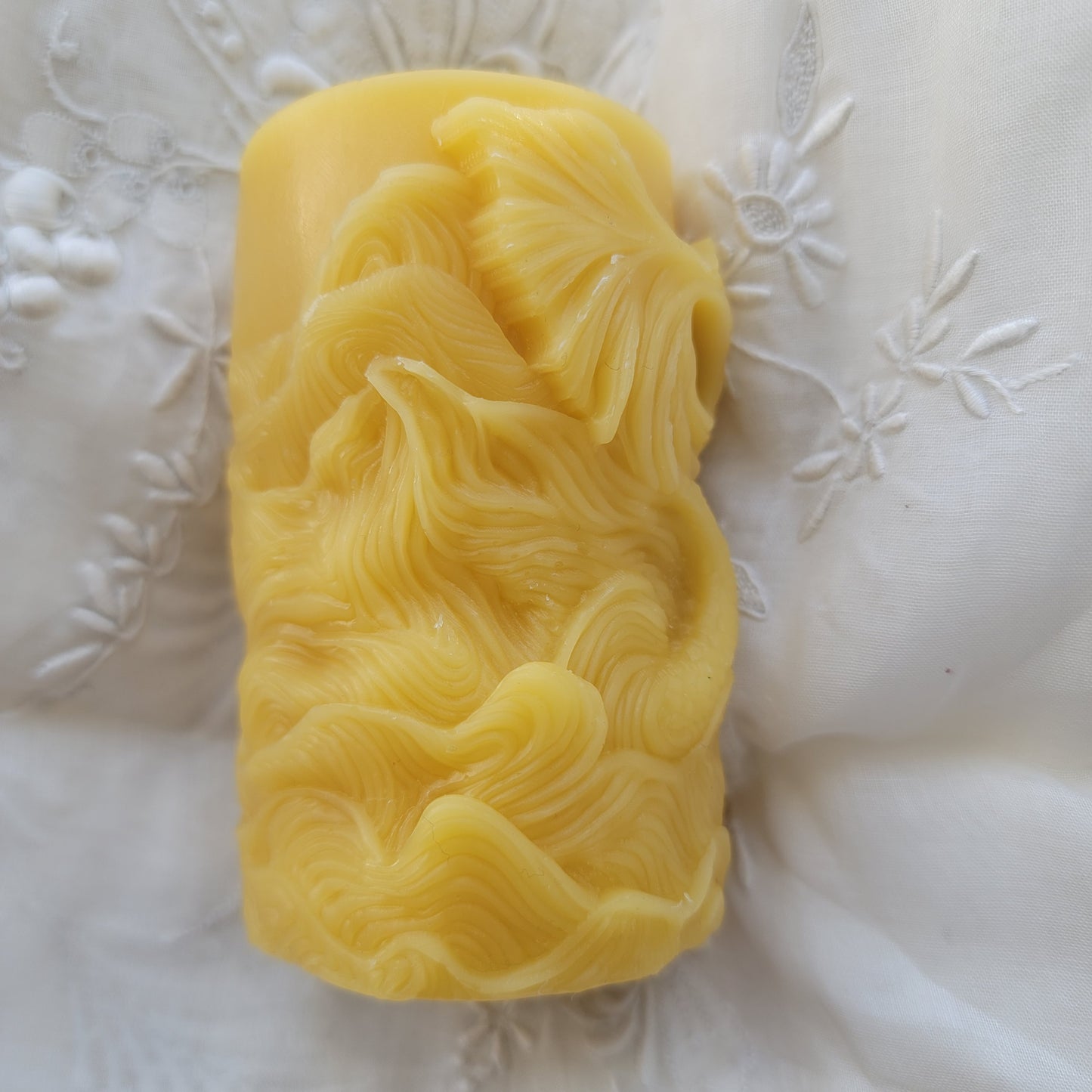 Mermaid Tail Pillar | Beeswax Candle
