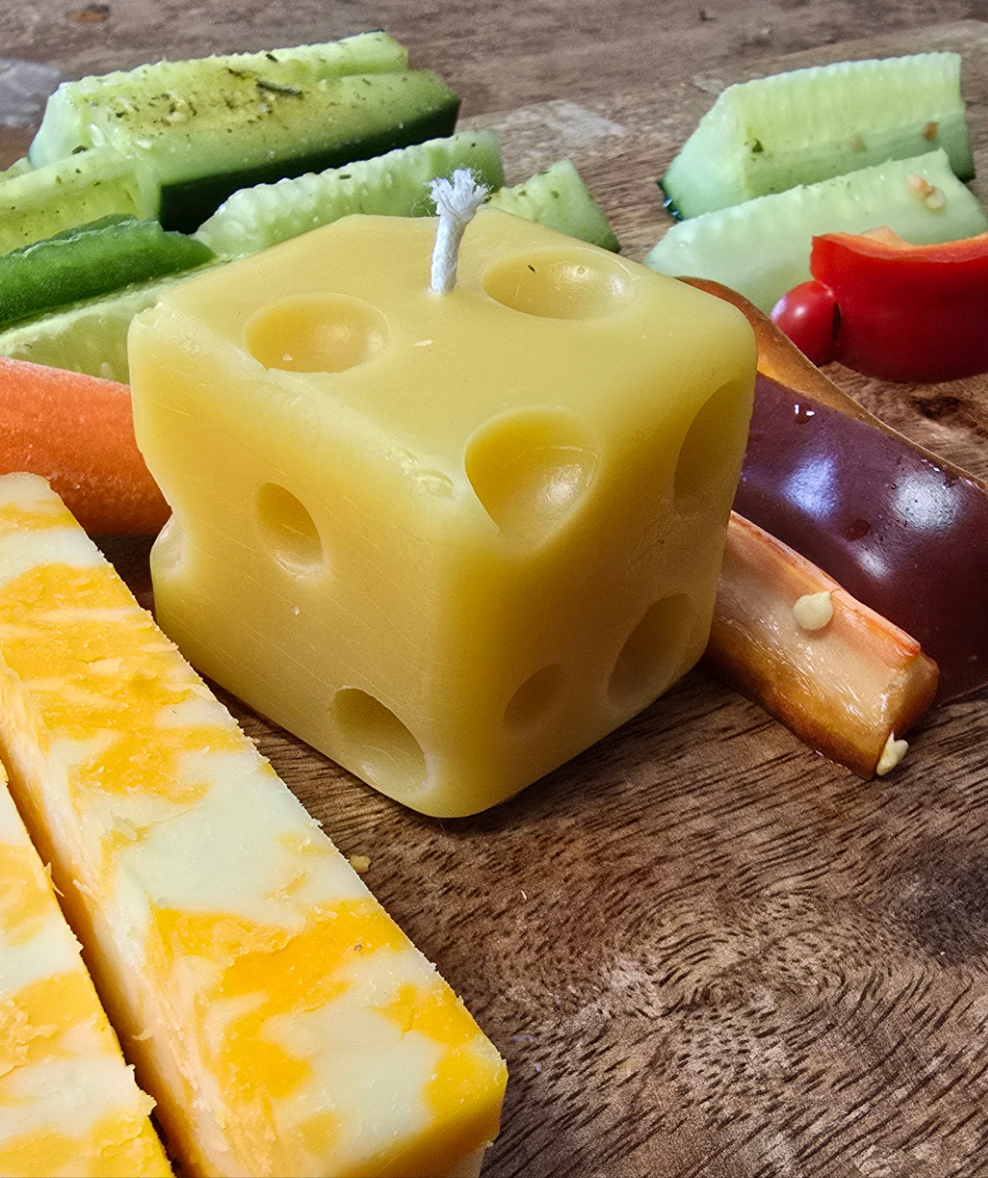 Swiss Cheese Votive | Beeswax Candle