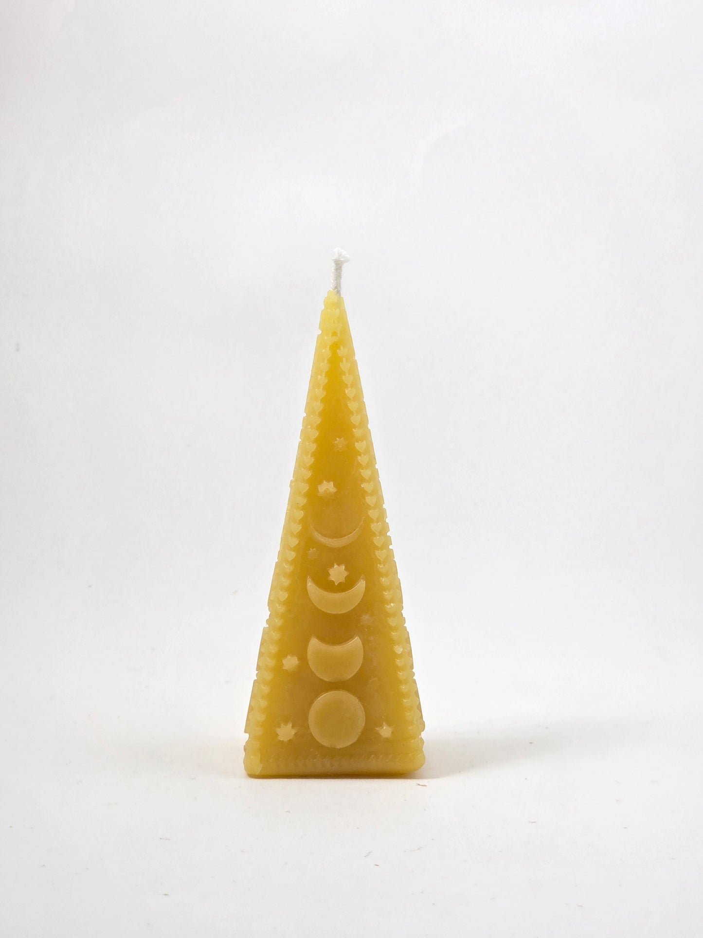 Moon Phase Pyramid | Beeswax Candle