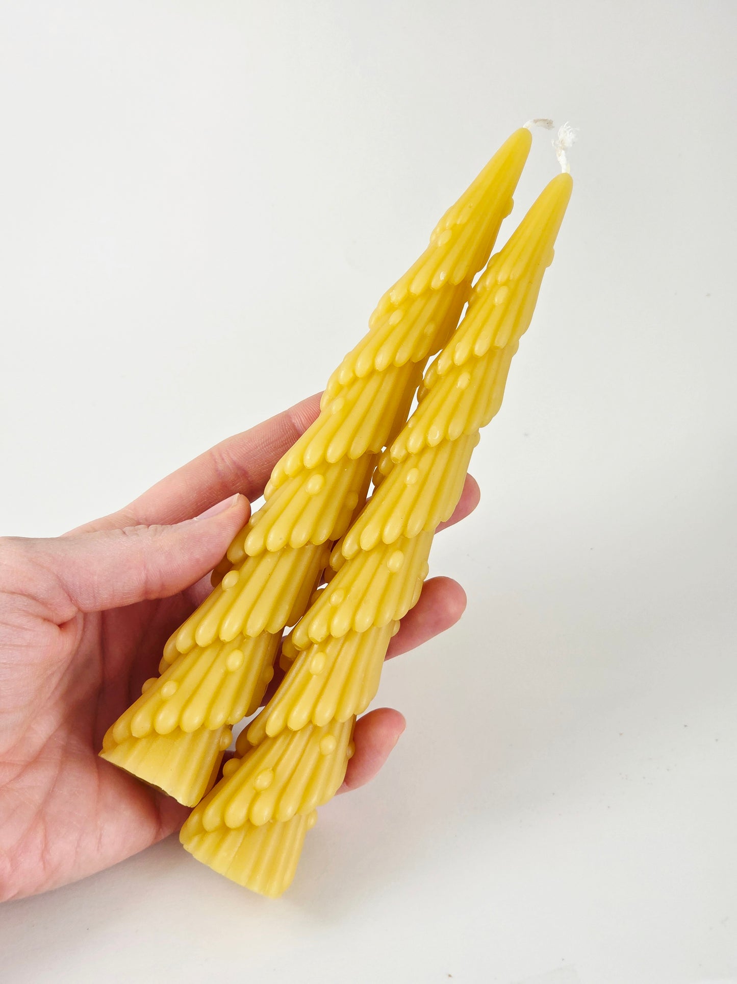 Spiral Tree Taper - Set of 2 | Beeswax Candles