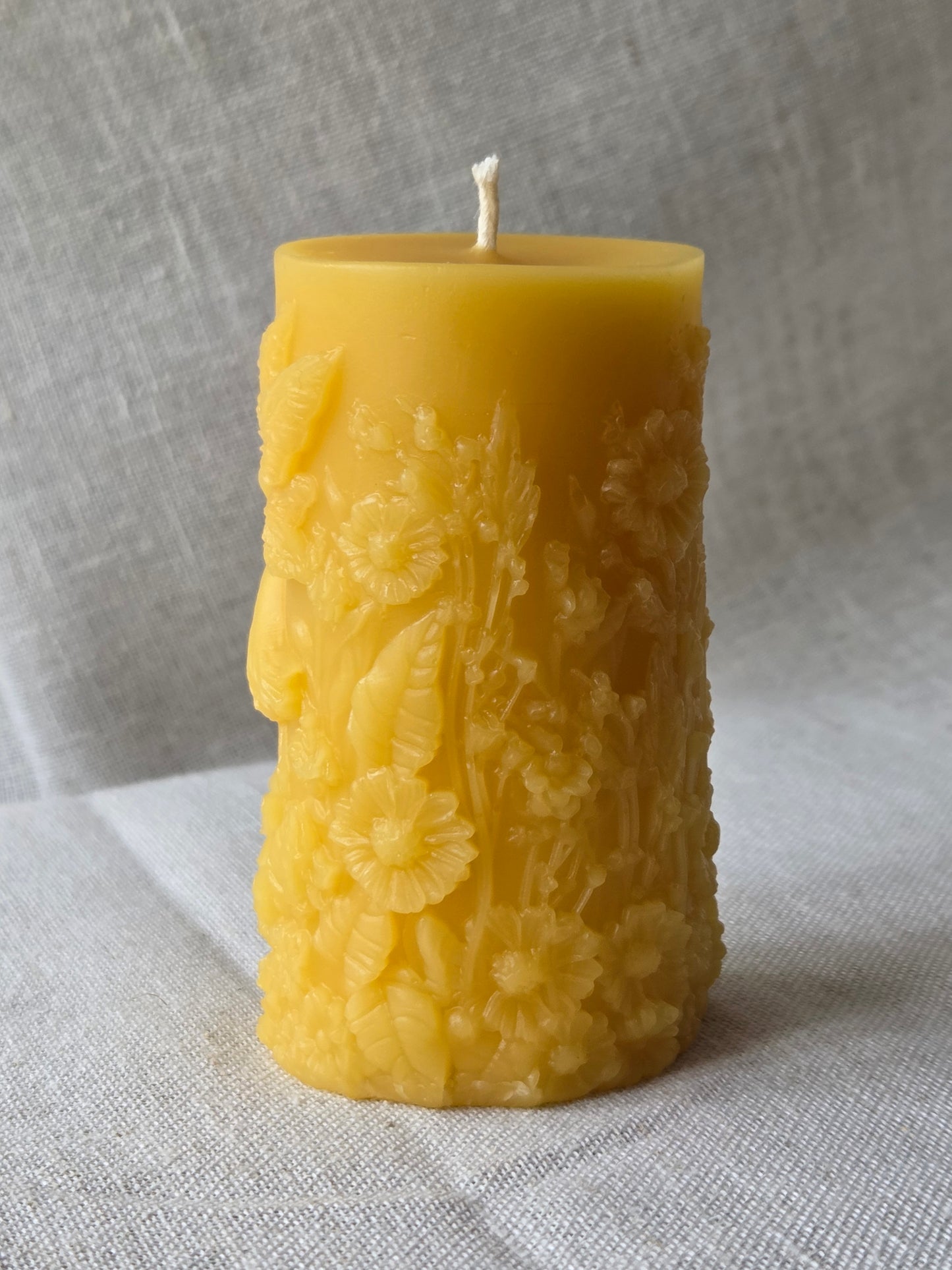 Garden Fairy Pillar | Beeswax Candle
