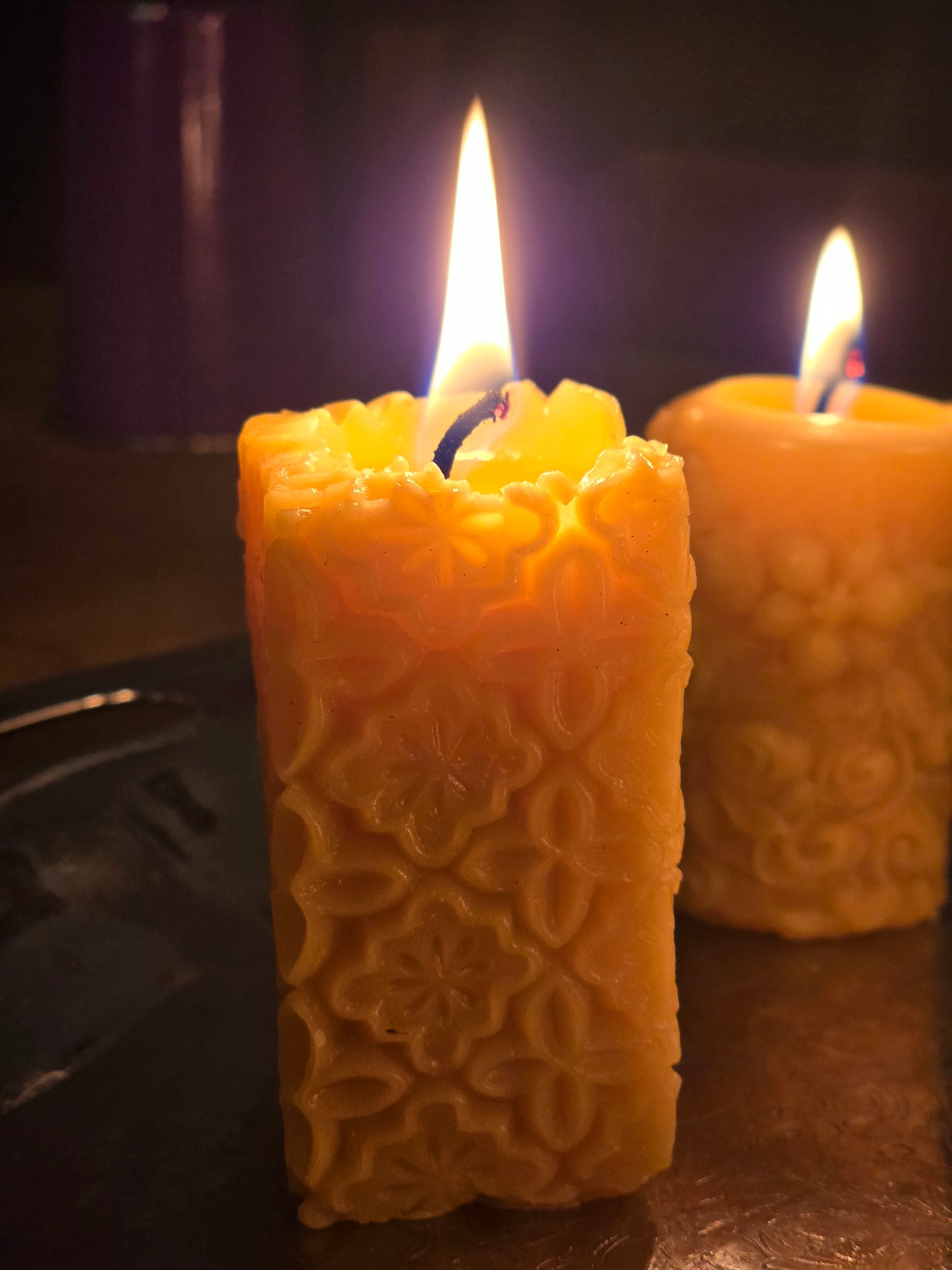 Abuela's Trivet | Beeswax Candle