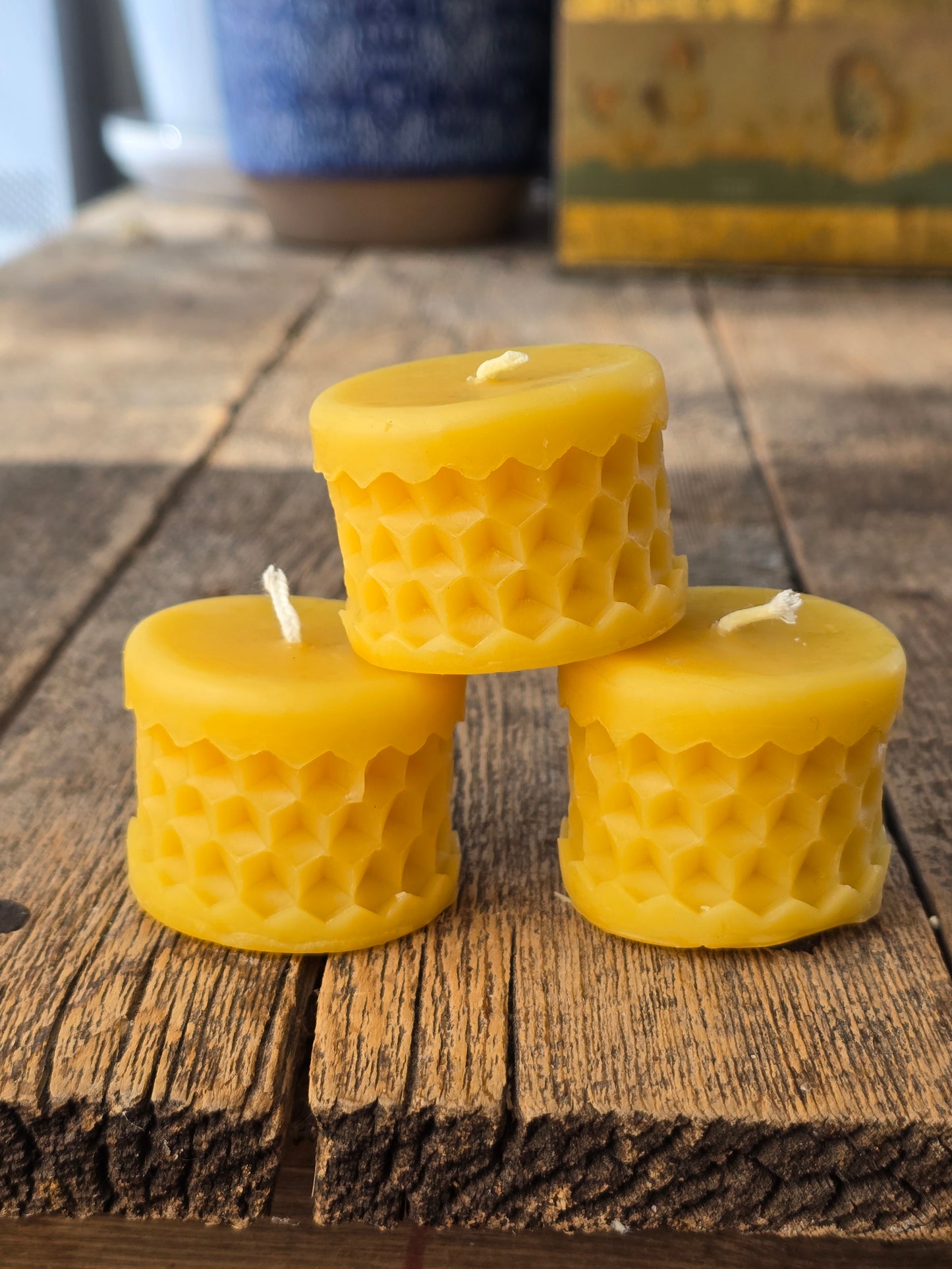 Honeycomb Votive | Beeswax Candle