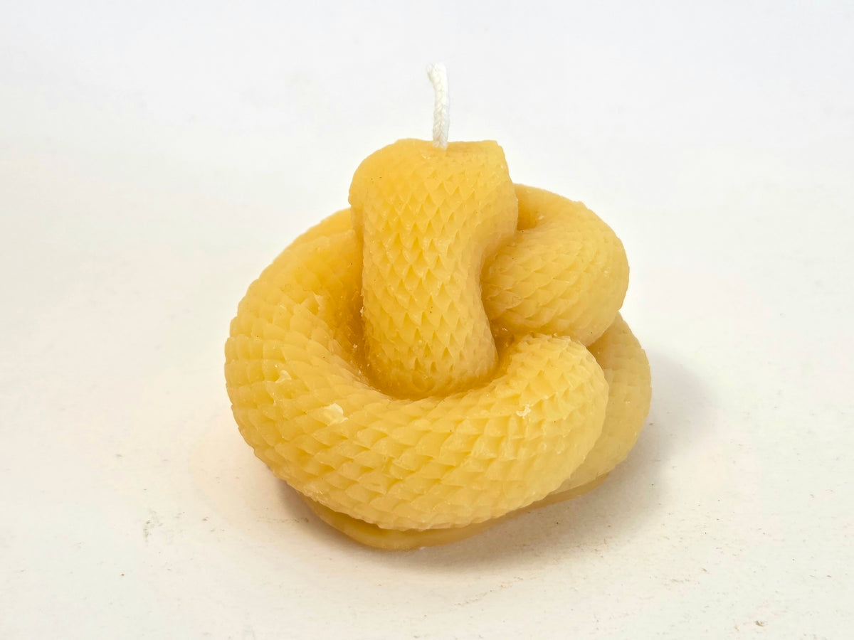 Diamondback | Beeswax Snake Candle