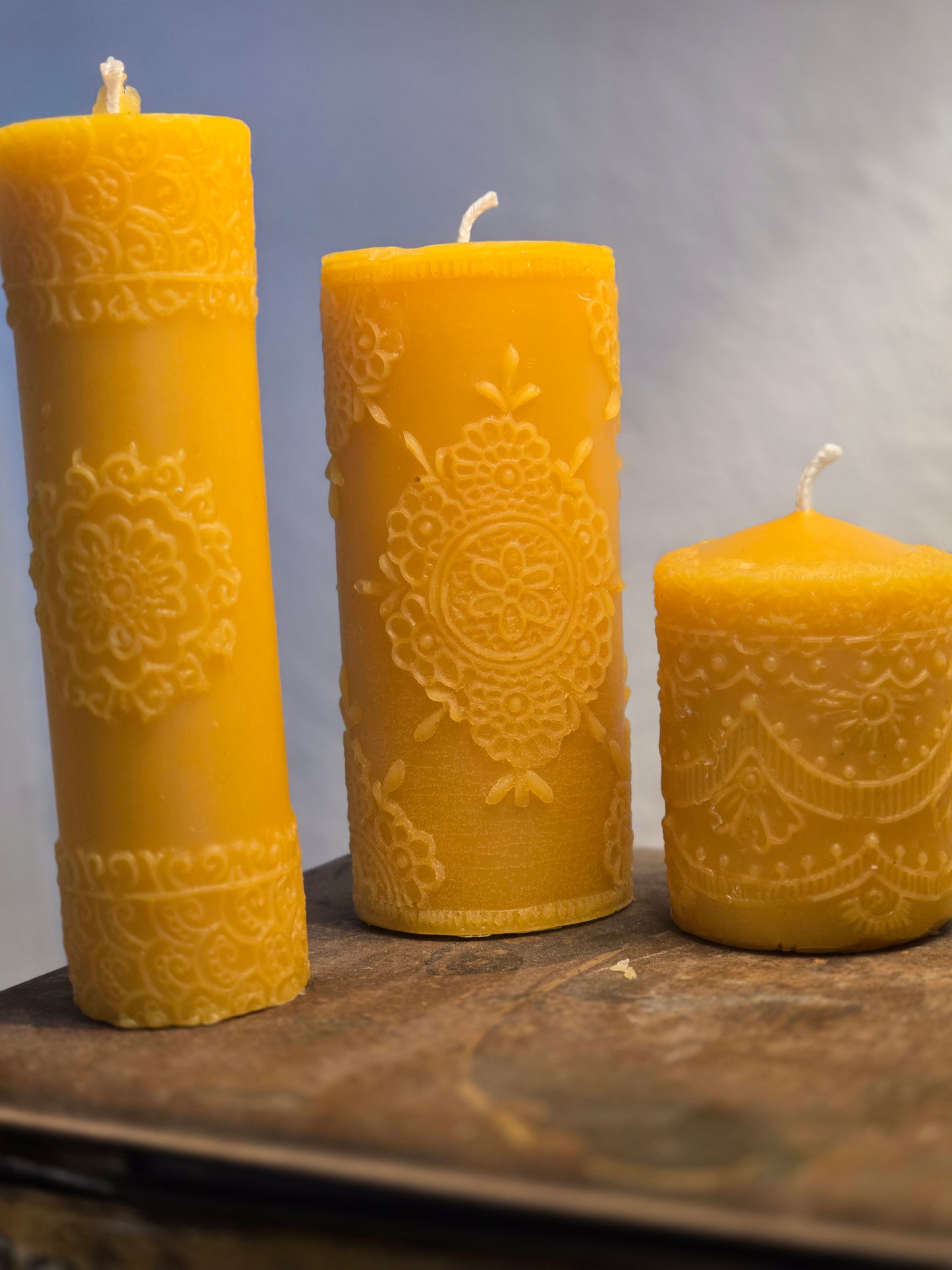 Lace and Grace Trio | Beeswax Candles