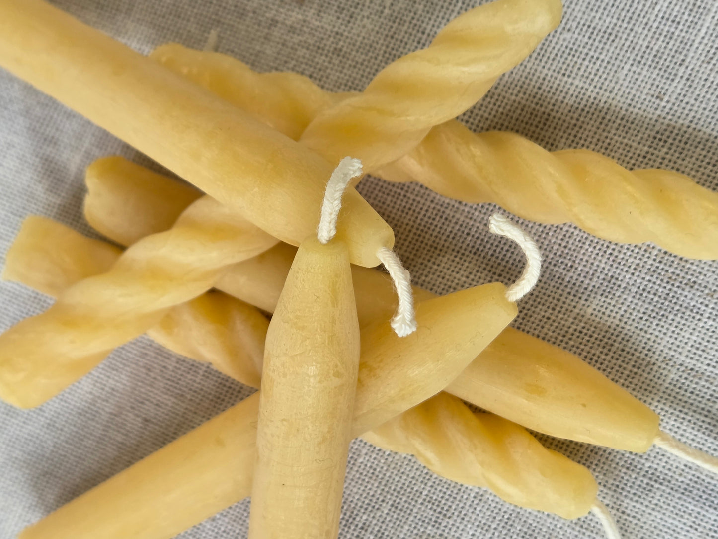 Bee-Day Candles - 7 pack | Natural Beeswax Birthday Cake Candles