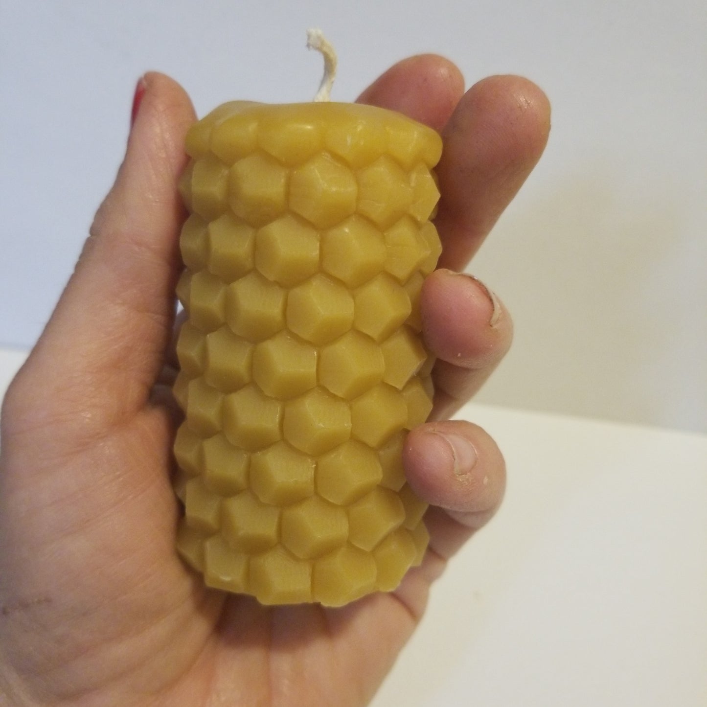 Hygge Hexagon Pillar | Beeswax Candle