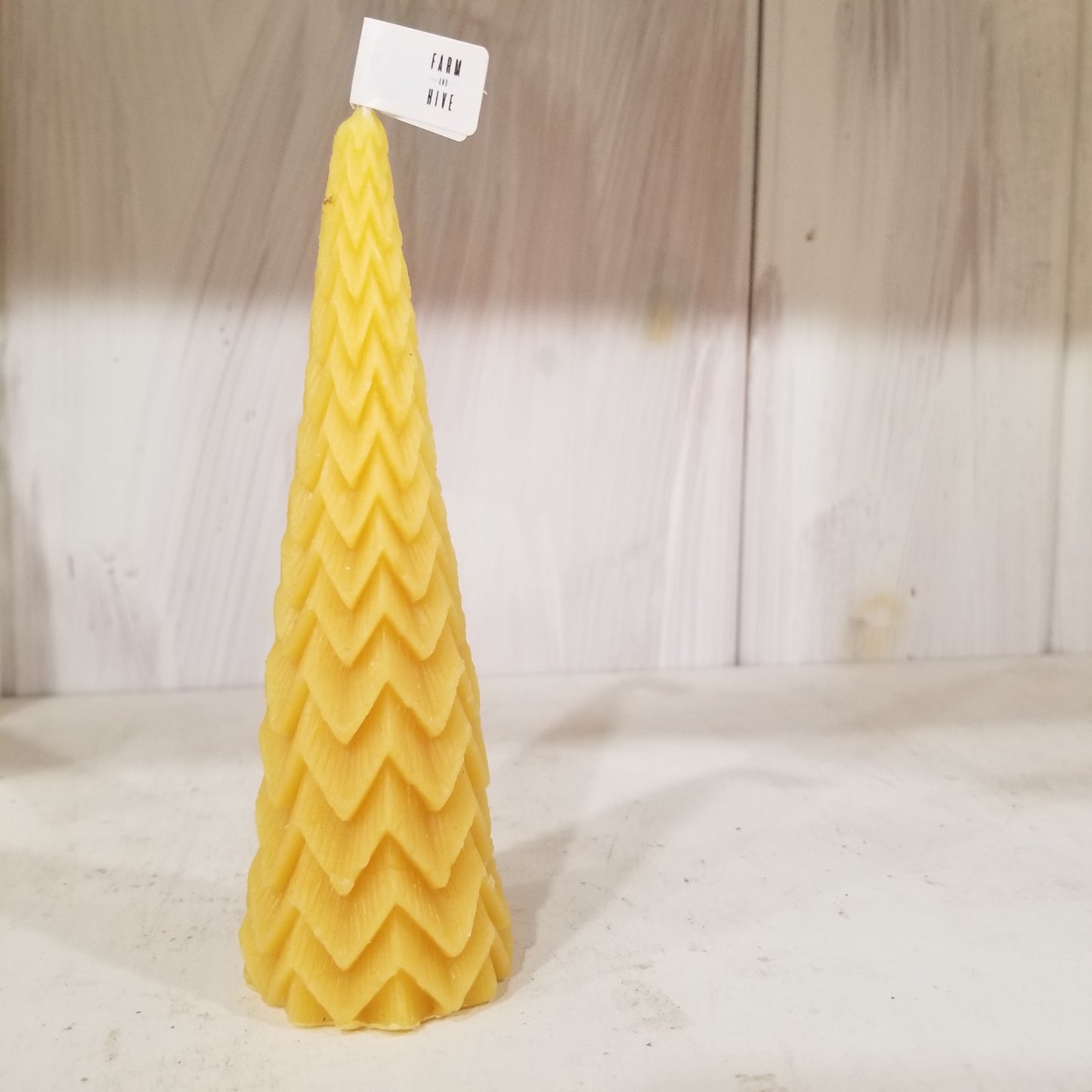 Sparkle Cone | Geometric Beeswax Candle