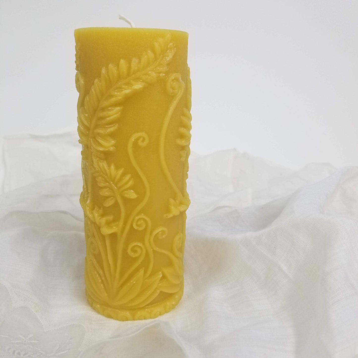 Fern Pillars - Two Sizes | Beeswax Candles