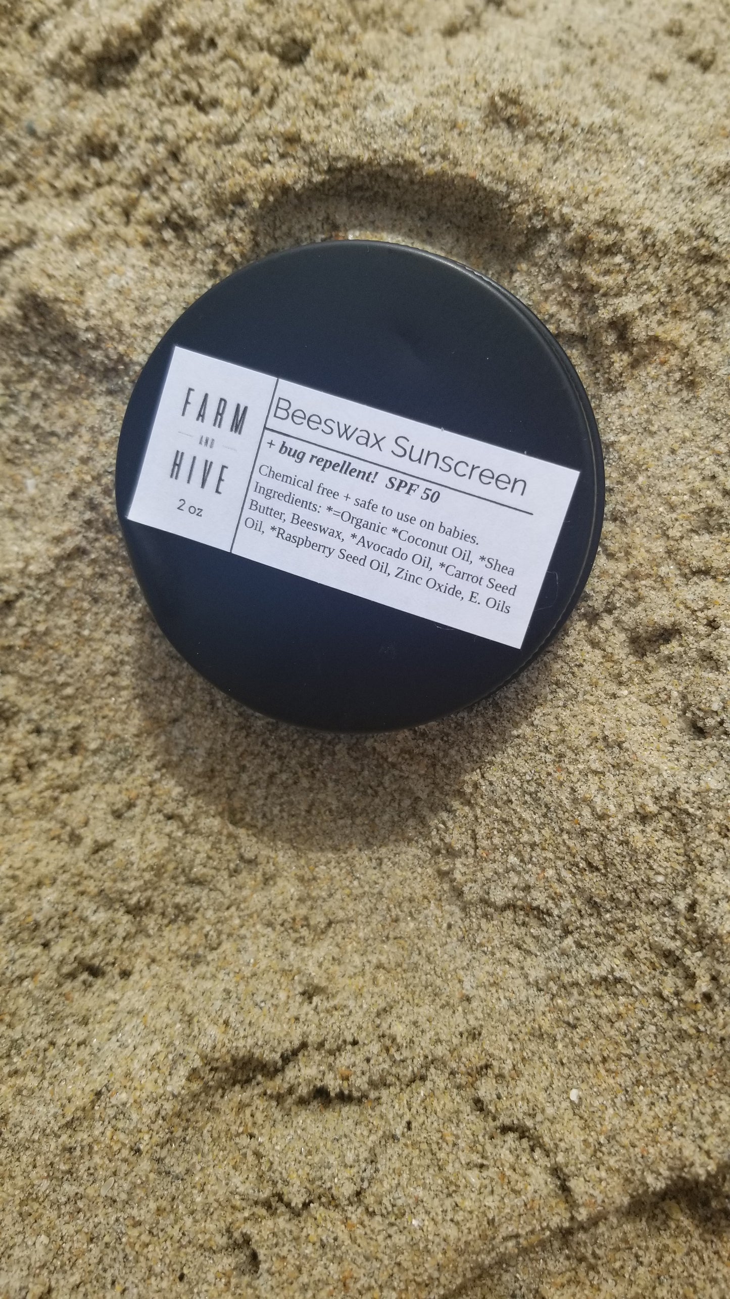 Beeswax Mineral Sunscreen & Bug Repellant | Natural Zinc Oxide