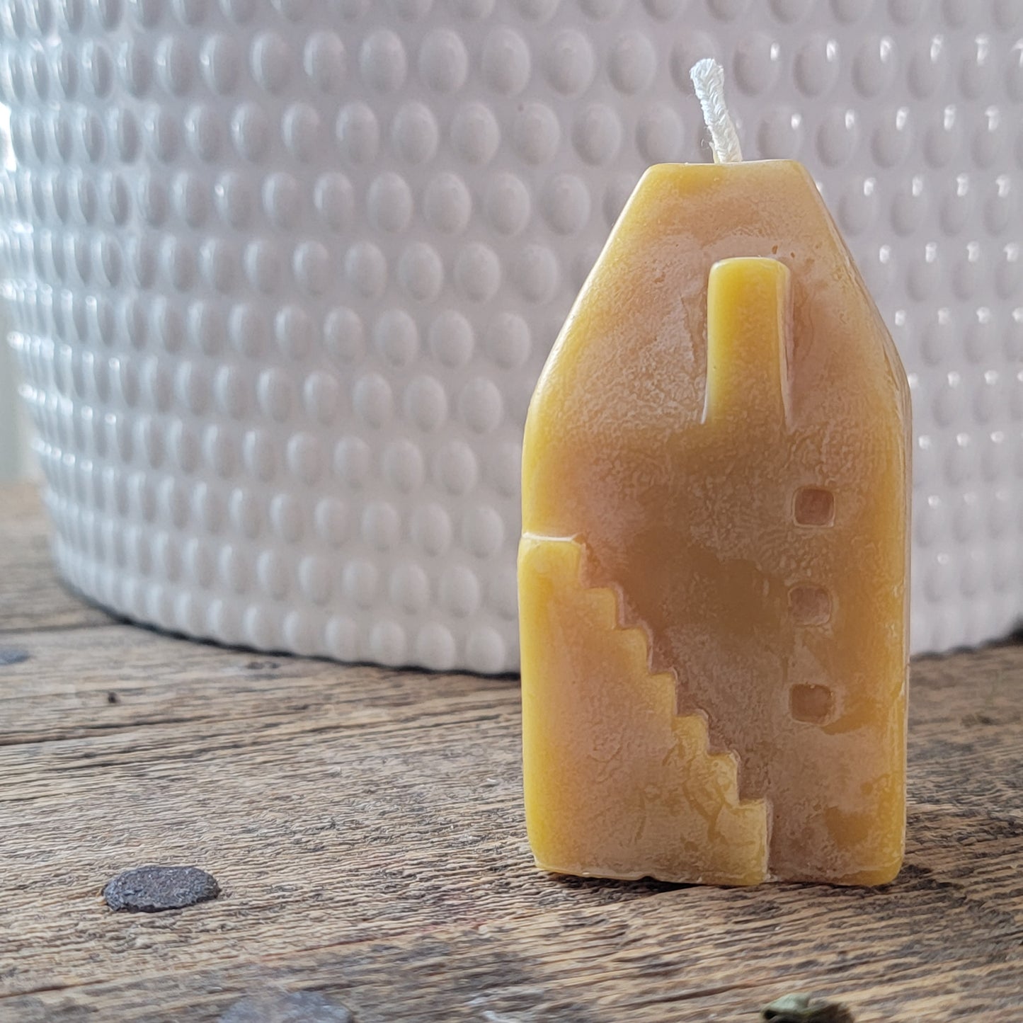 Little House - Pointed Roof | Beeswax Candle