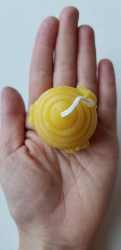 Mini Skep Beehive Votive, Set of 3 | Beeswax Candle