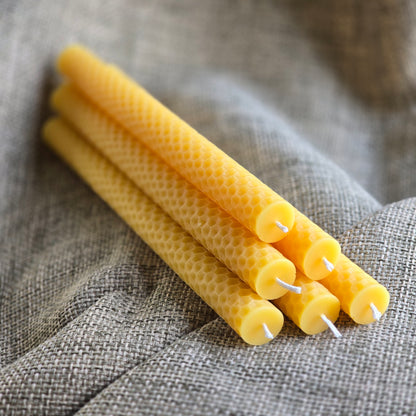 Signature Honeycomb Tapers - Set of 2 | Beeswax Candles