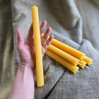 Signature Honeycomb Tapers - Set of 2 | Beeswax Candles