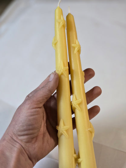 Starfish Tapers - Set of 2 | Beeswax Candles