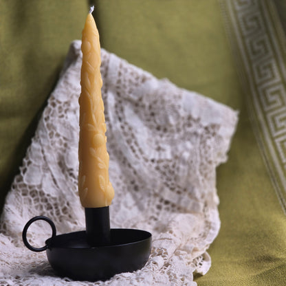 In His Garden Tapers - Set of 2 | Beeswax Candles