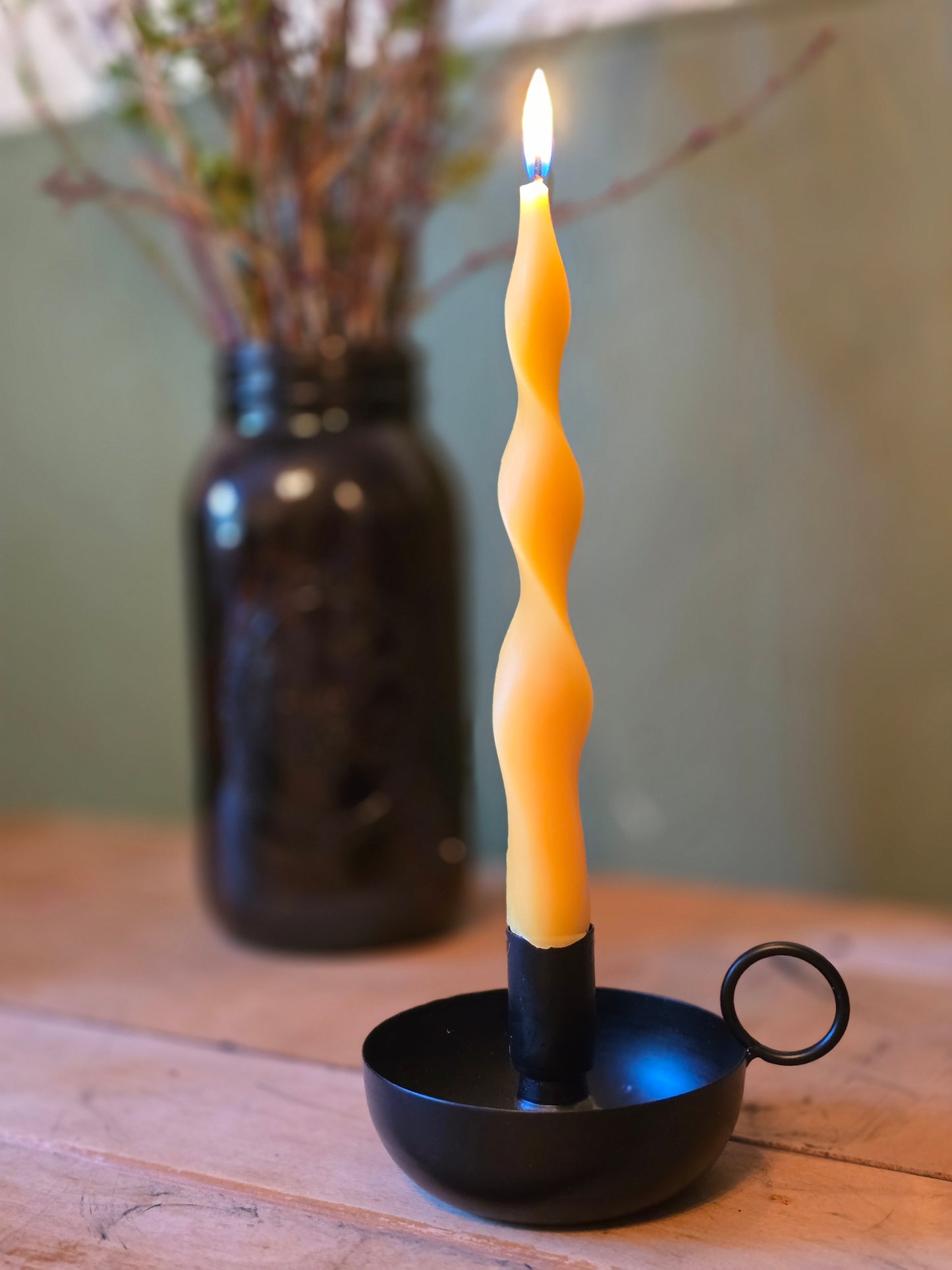 Twilight Twirl Tapers - Set of 2 | Beeswax Candles