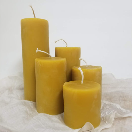 3 Inch wide Pillar Candles - 5 sizes