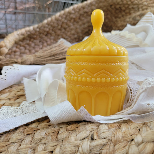 Trinket Box - Ornate | Beeswax Box with Lid