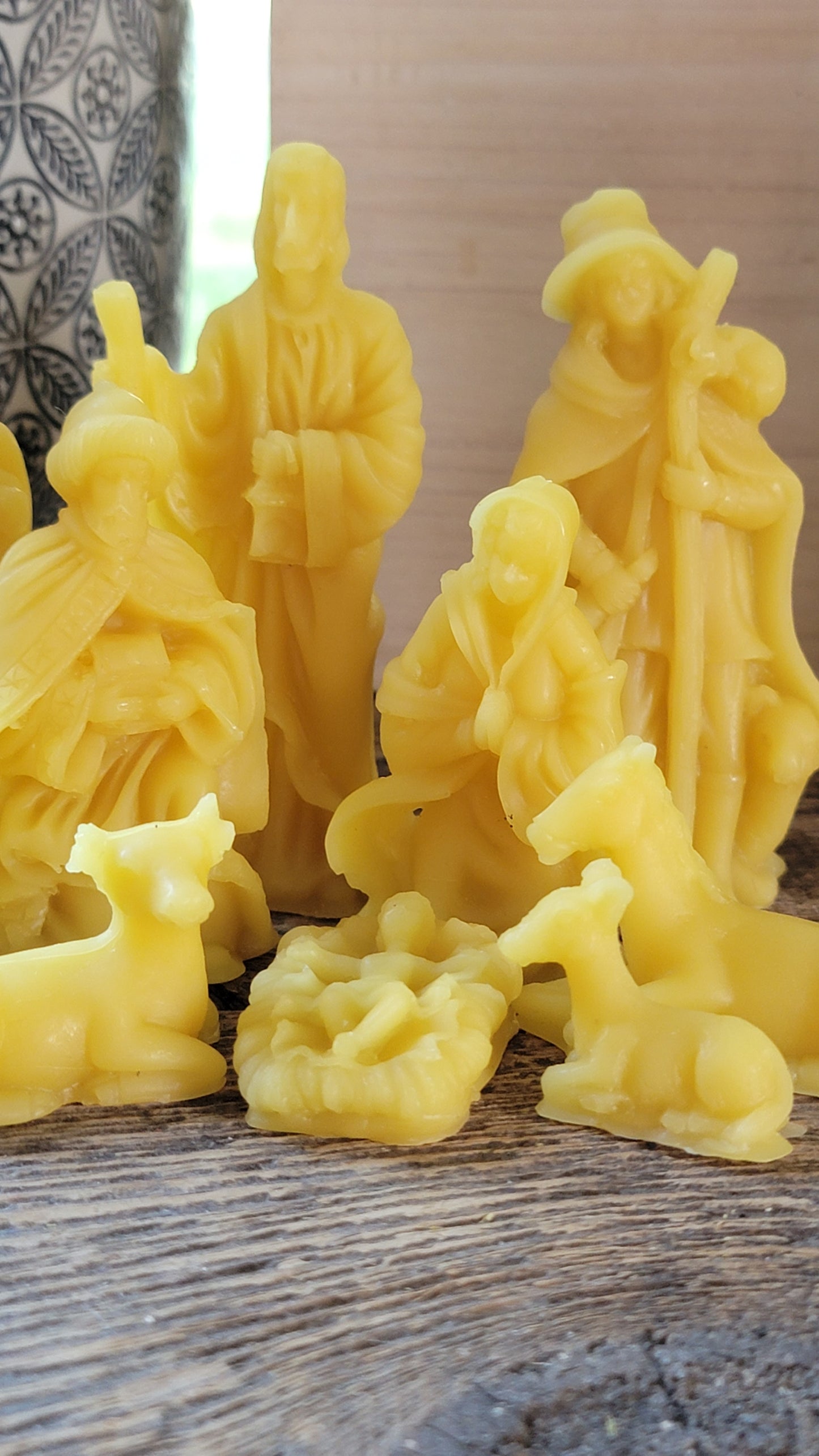 The Simple Shepherd Beeswax Nativity Set Small 10 Piece