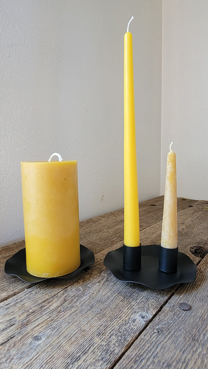 Taper and Pillar Candle plate holder- dual magnetic