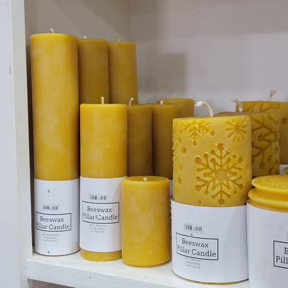 Heirloom Pillars - 3 sizes | Beeswax Candles