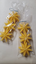 Floating Star Beeswax Candle