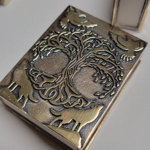 Bronze Matchbox holder - handmade in Ukraine