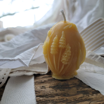 Spring Egg Beeswax Candle