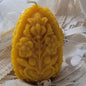 Carved Egg Beeswax Candle