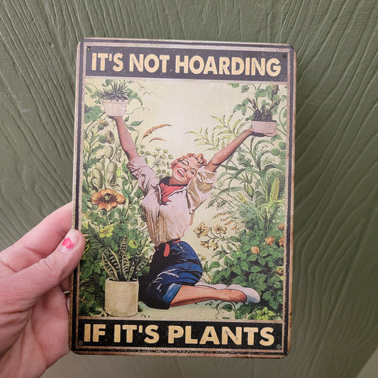 Metal plant hoarding sign