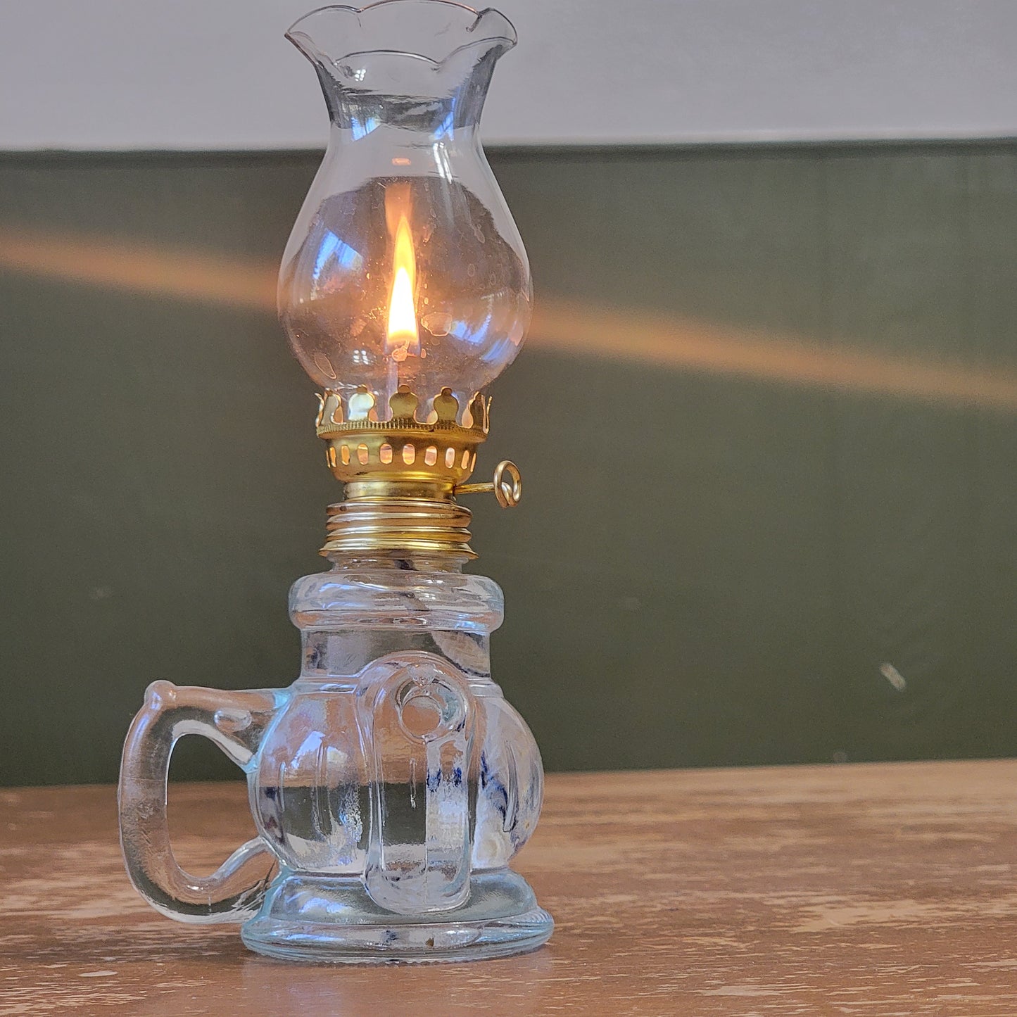 Let your light shine! - Vintage inspired small glass lantern