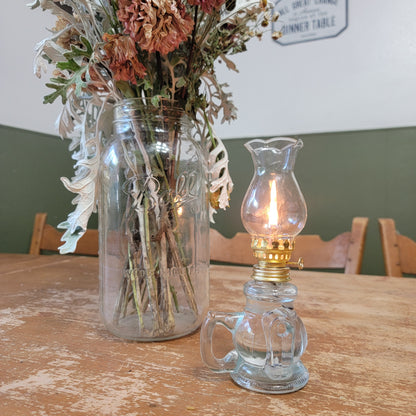 Let your light shine! - Vintage inspired small glass lantern