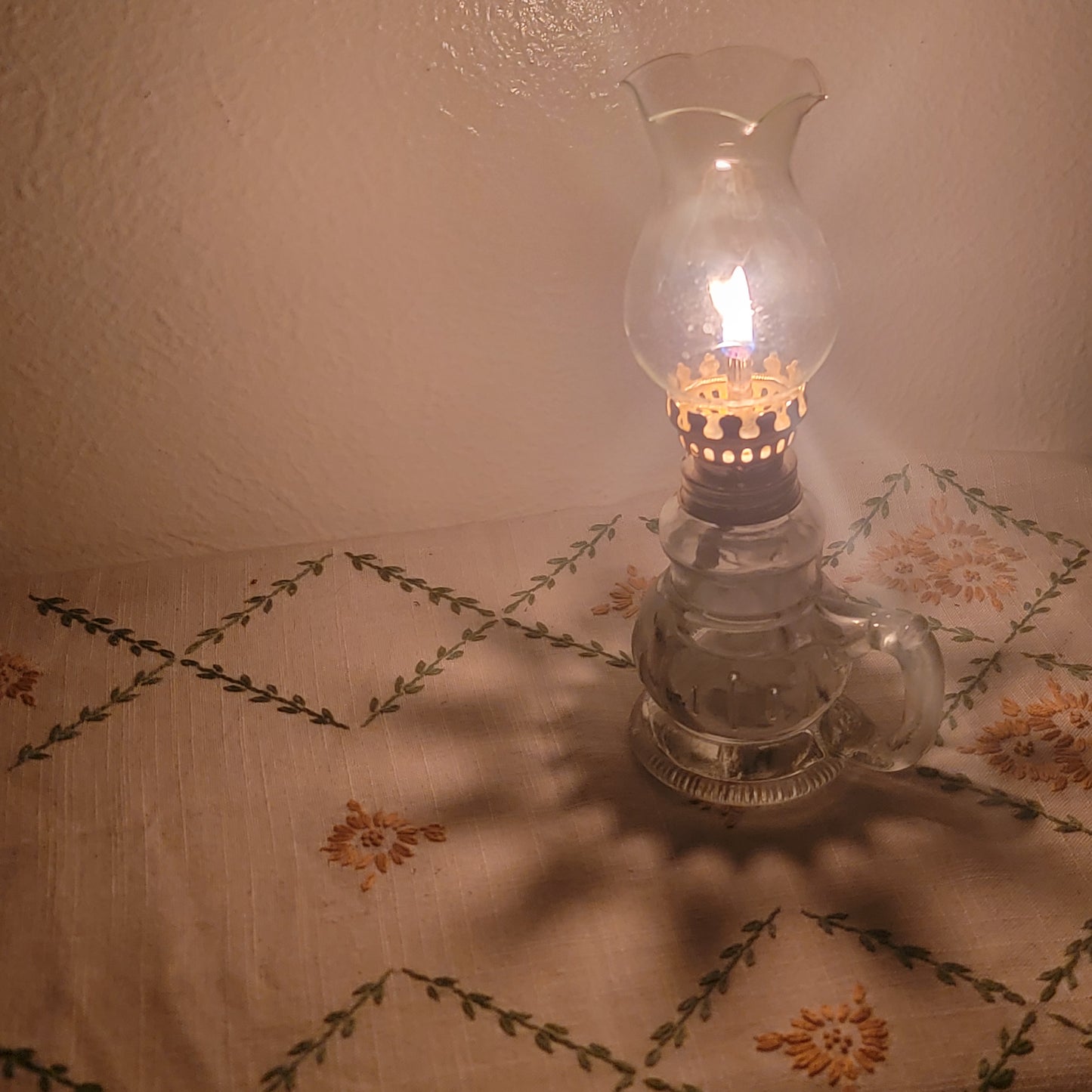 Let your light shine! - Vintage inspired small glass lantern