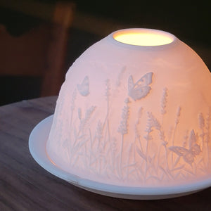 Porcelain Dome Tealight luminary, 3 styles