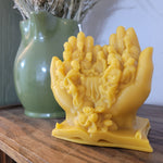 Jesus and the last supper -large beeswax candle