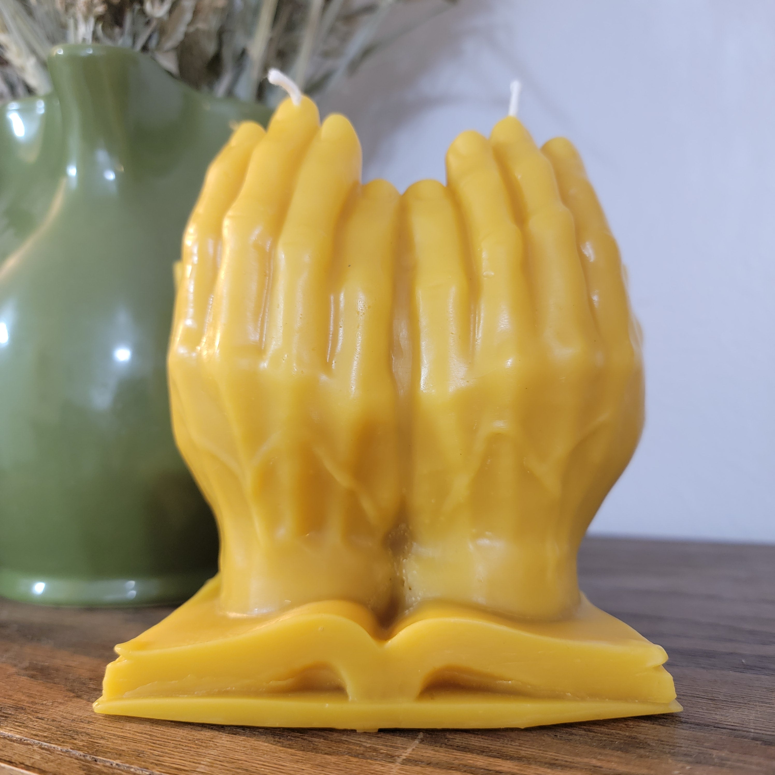 Jesus and the last supper -large beeswax candle