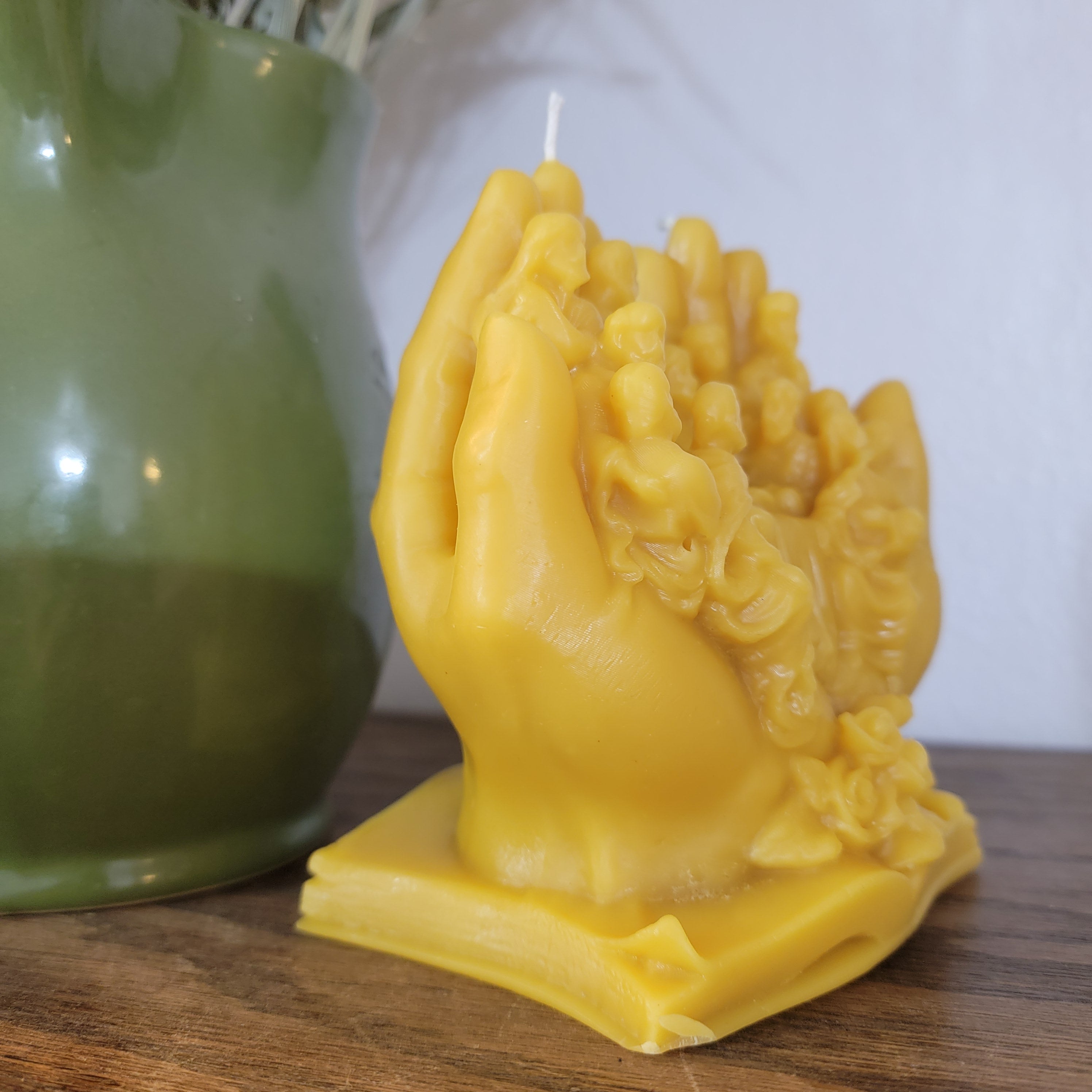 Jesus and the last supper -large beeswax candle