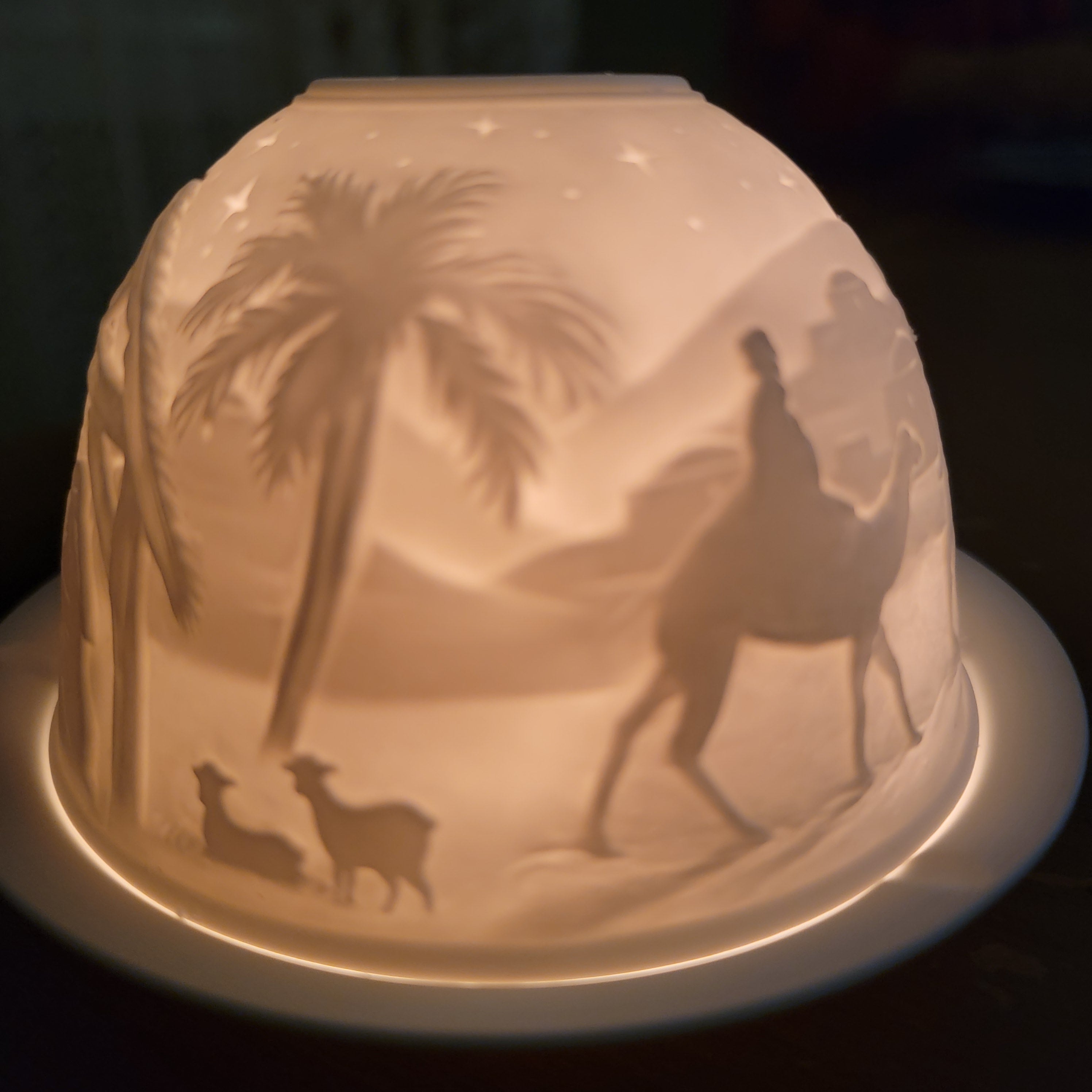 Porcelain Dome Tealight luminary, 3 styles