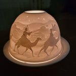 Porcelain Dome Tealight luminary, 3 styles