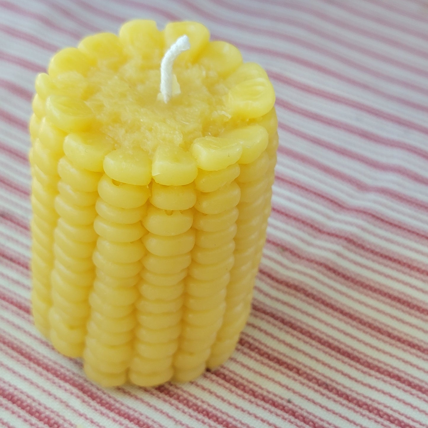 Corn Cob Half Beeswax Candle