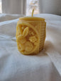 Good Luck Rabbit Beeswax Pillar Candle