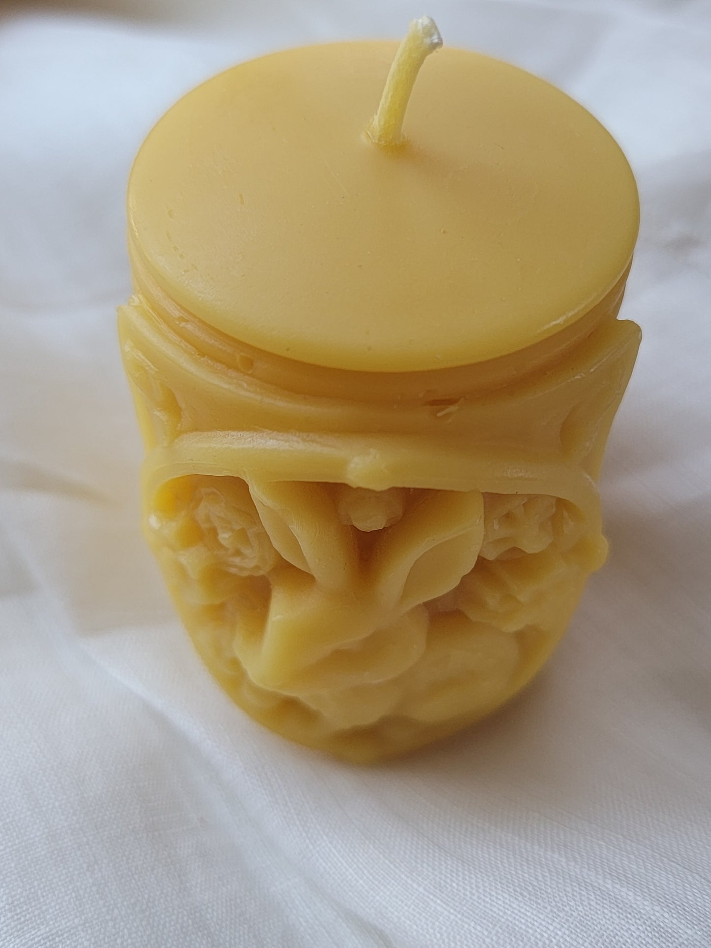 Good Luck Rabbit Beeswax Pillar Candle