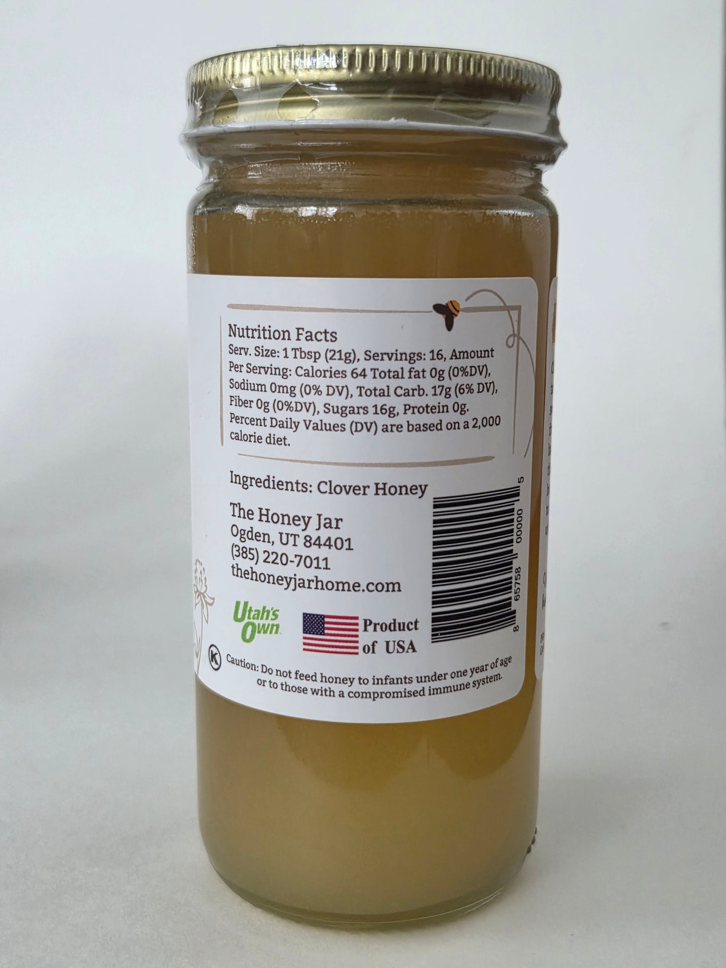 Honey - 12 Ounce Honey Jar